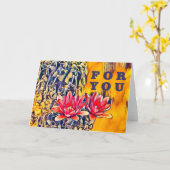 あなたのために カード (黄色い花)