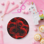 あなたのためのえんじ色のバラ ペーパープレート (パーティー)