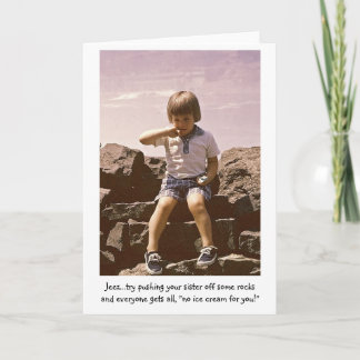 あなたのためのアイスクリーム無し! カード