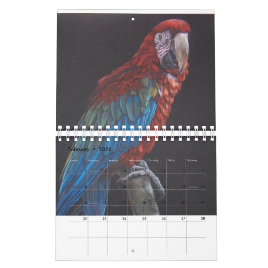あなたのためのオウムの情熱のカレンダー カレンダー (2月 2026)