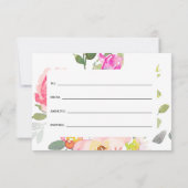 あなたのためのギフト農場フローラギフト証明書 (裏面)