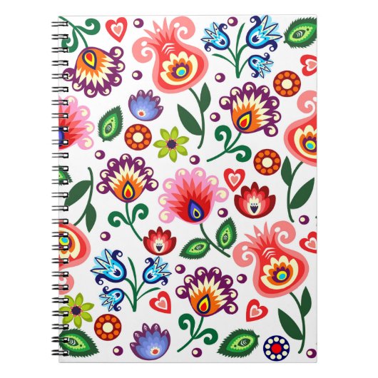 あなたのためのポーランドパターンフォーク ノートブック (正面)