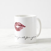 あなたのためのマグ及びキスちょうど! コーヒーマグカップ (正面右)