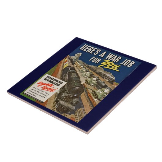 あなたのための戦争の仕事陶磁器の写真のタイル タイル (側面)