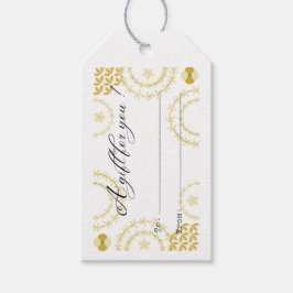 あなたのための白と金のギフトタグ ギフトタグ