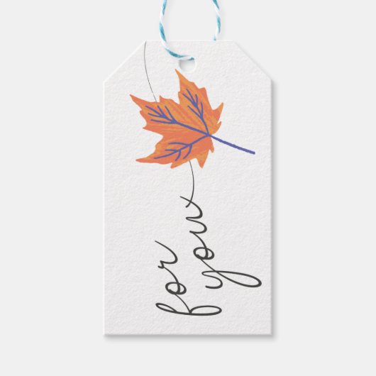 あなたのための白シンプルい贈り物ラベル ギフトタグ (正面)