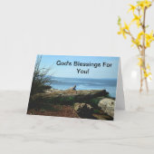 あなたのための神の天恵!  哀悼の言葉カード カード (黄色い花)