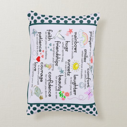 あなたのための私の祈りの言葉 アクセントクッション (裏面(縦))