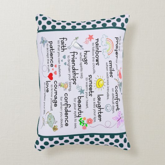 あなたのための私の祈りの言葉 アクセントクッション (正面(垂直))