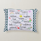 あなたのための私の祈りの言葉 アクセントクッション (裏面)