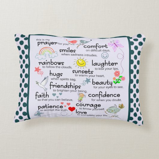 あなたのための私の祈りの言葉 アクセントクッション (裏面)