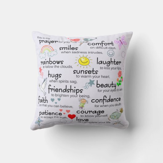 あなたのための私の祈りの言葉 クッション (裏面)