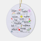 あなたのための私の祈りの言葉 セラミックオーナメント (左)