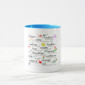 あなたのための私の祈りの言葉 マグカップ (中央)