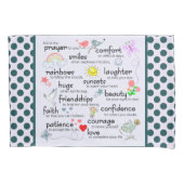 あなたのための私の祈りの言葉 枕カバー (正面)