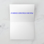 あなたのための管の祈りの言葉 カード (内部)