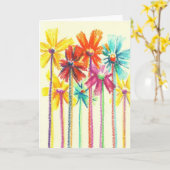 あなたのための花は(今日の最も最高のな賞)梳きます カード (黄色い花)