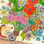 あなたのための花ニコールJanes著挨拶状 サンキューカード