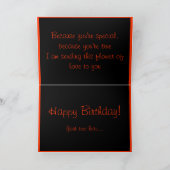 あなたのための花バースデー・カード カード (内部)