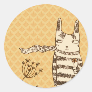 あなたのための花 ラウンドシール