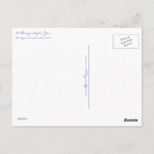 あなたのための野生の花束郵便はがき ポストカード (裏面)