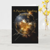 "あなたのための霊魂の読書"挨拶状 カード (黄色い花)