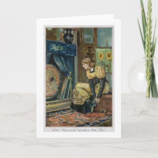 あなたのための非常に大切な願い、ビクトリアンなクリスマス シーズンカード (正面)