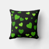 あなたのための1000の緑のハート クッション (裏面)