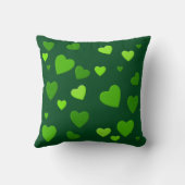 あなたのための1000の緑のハート クッション (裏面)