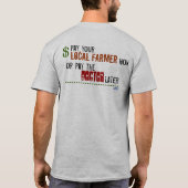 あなたののローカル農家支えて下さい Tシャツ (裏面)