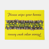 あなたのひづめ-牛--を拭いて下さい ドアマット (正面)