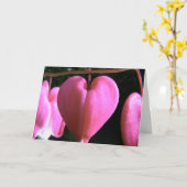 あなたのへの私のハート カード (黄色い花)