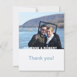 あなたのみ | 写真モダンの結婚ありがとう サンキューカード