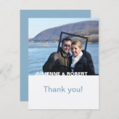 あなたのみ | 写真モダンの結婚ありがとう サンキューカード (正面/裏面)