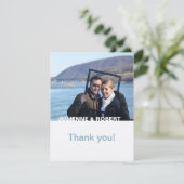 あなたのみ | 写真モダンの結婚ありがとう サンキューカード (スタンド正面)