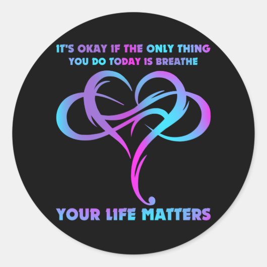 あなたのもし人生が大事なのはSuiciだけ ラウンドシール (正面)