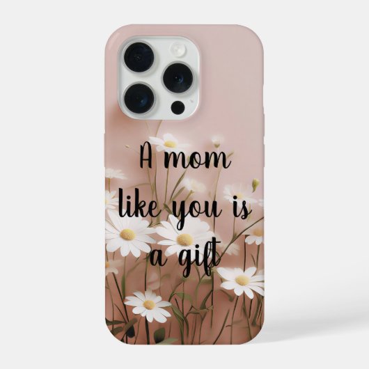 あなたのようなお母さんは宝物 iPhoneケース (裏面)