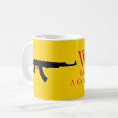 あなたのような仕事にあなたの背部コーヒー・マグで銃があります コーヒーマグカップ (正面左)