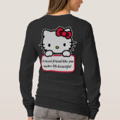 あなたのような優しい友達 - 心からのメッセージTシャツ Tシャツ (裏面)
