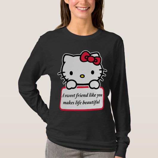 あなたのような優しい友達 - 心からのメッセージTシャツ Tシャツ (正面)