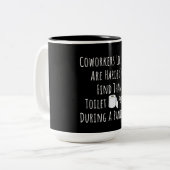 あなたのような同僚のコピーは～より見つけにくい ツートーンマグカップ (正面左)