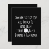 あなたのような同僚のコピーは～より見つけにくい 案内状 (正面/裏面)