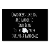 あなたのような同僚は見つけにくい テーブルナンバー (正面)