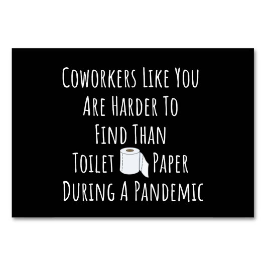 あなたのような同僚は見つけにくい テーブルナンバー (正面)