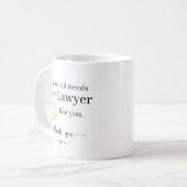 あなたのような弁護士が世界に増えてほしい オリジナル コーヒーマグカップ (正面左)