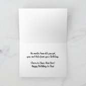 「あなたのような恐れはない」誕生日 カード (内部)