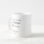 あなたのような看護師が世界に必要 コーヒーマグカップ (正面左)