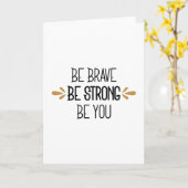 あなたのように勇敢である カード (黄色い花)