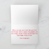 あなたのアイスランドのクリスマスカードを個人化して下さい シーズンカード (内部)