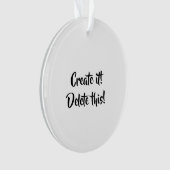 あなたのアクリルサークルオーナメント オーナメント (正面)